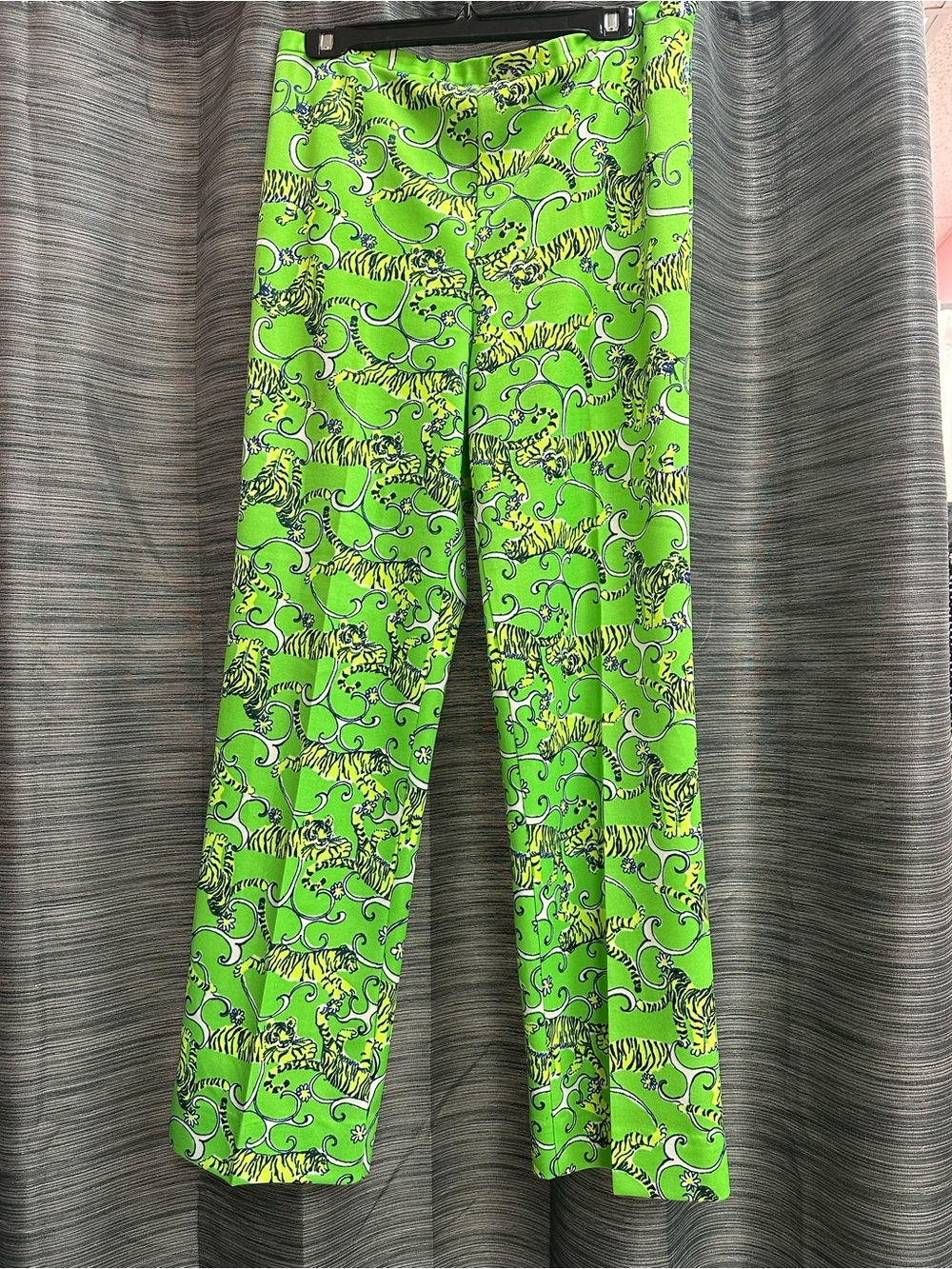 The Lilly Lilly Pulitzer Vintage Pants 70s Lions Rare Sz 12